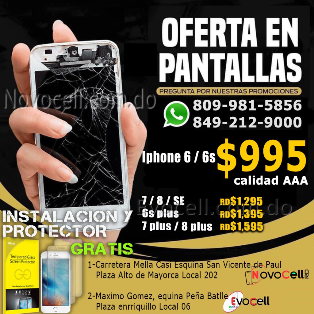 Pantalla Iphone  6/6s/6+/6s+/7/7+/8/8+/x/xr/xs Max/11/11 pro Max