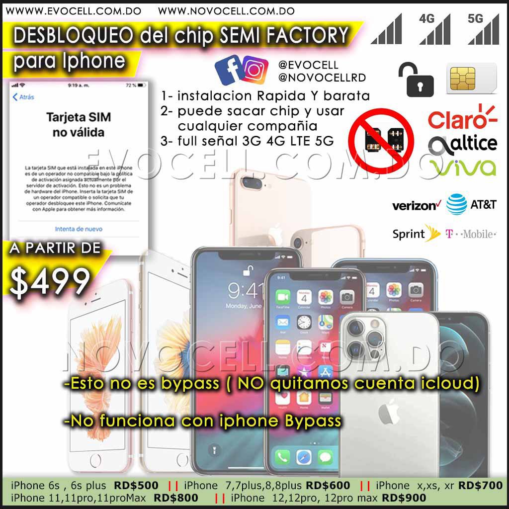 Desbloqueo Semi Factory Iphone