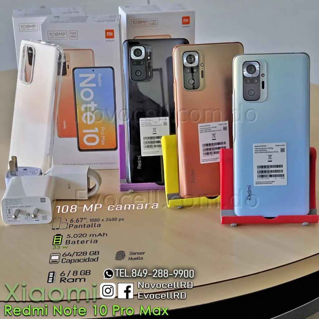 Xiaomi Redmi Note 10 PRO / Max - 108 MP Camara