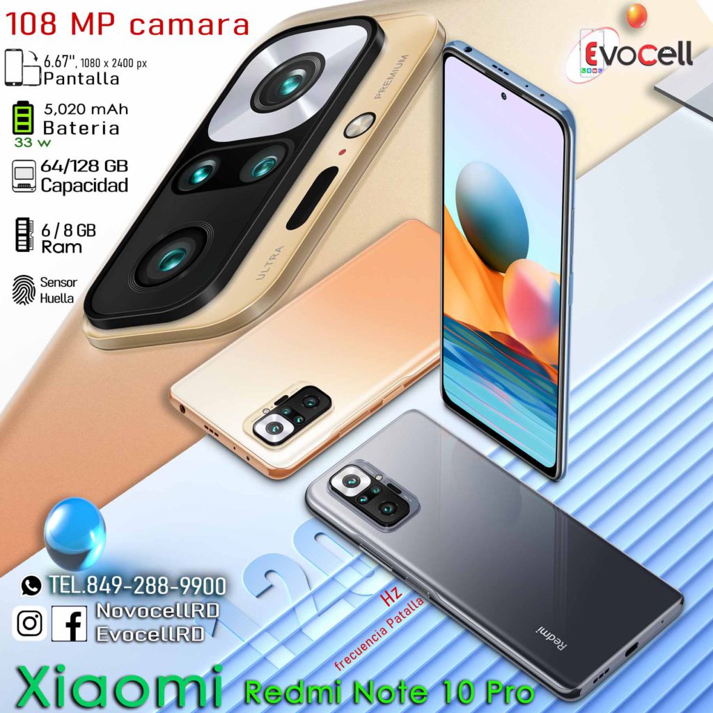 Xiaomi Redmi Note 10 PRO / Max - 108 MP Camara - Evocell | Novocell RD